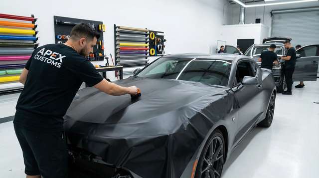 18摸改装视频 - 车身贴膜改色视频教程